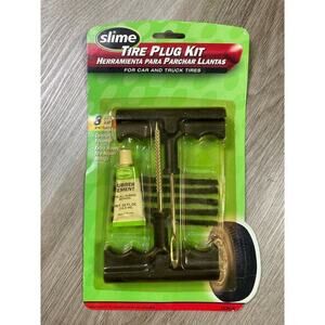 Slime Tire‎ Repair Kit 5-Piece Black Plug Set NEW NIB